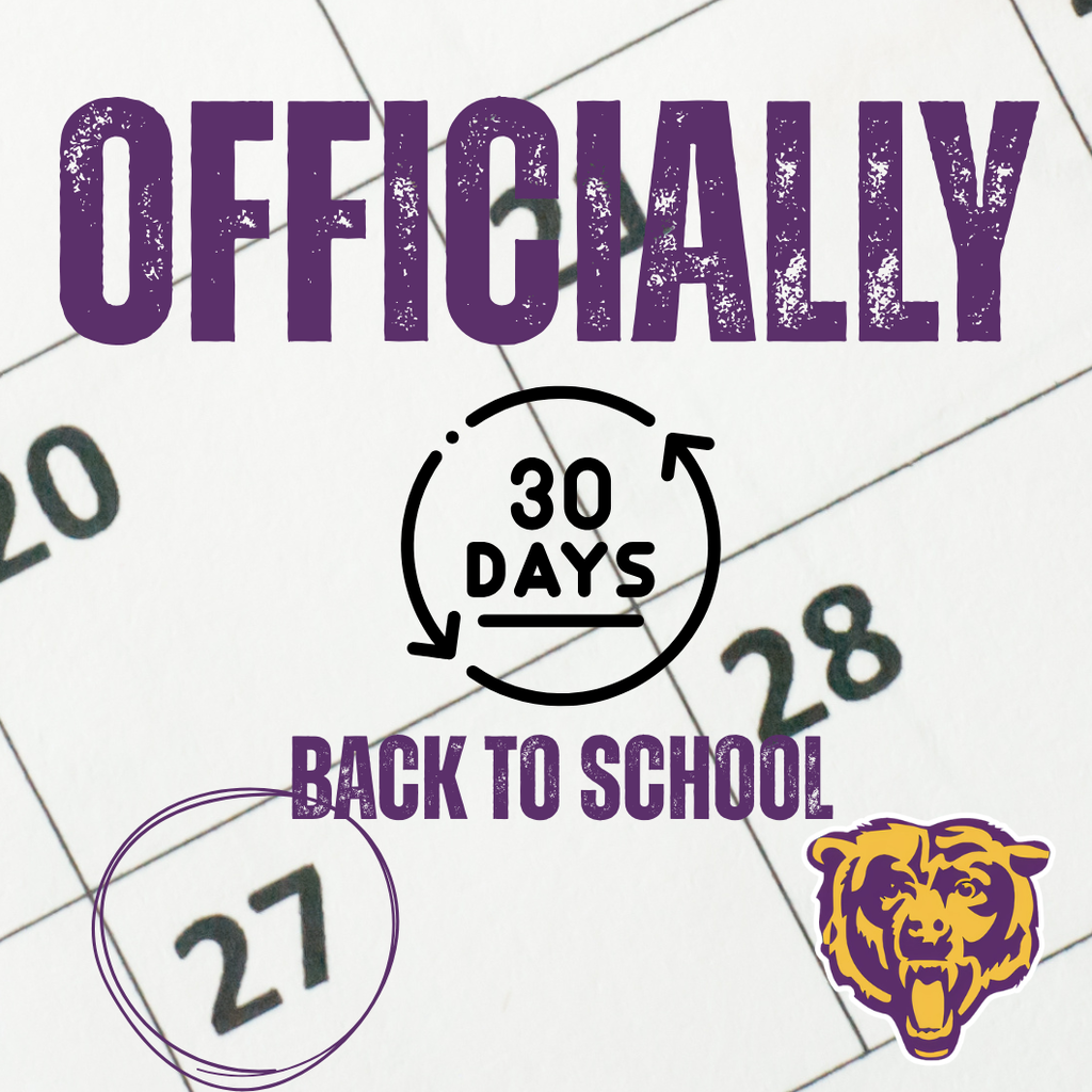 A graphic of the countdown to the first day of school. 