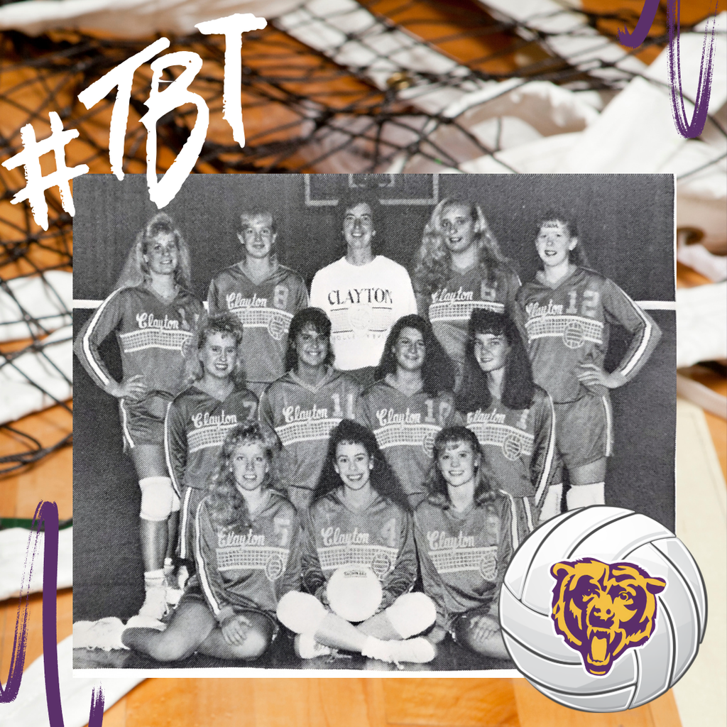 Volleyball Throwback Thursday picturing volleyball players from 1993