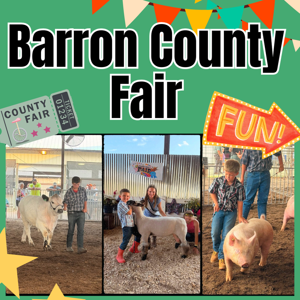 Barron County Fair Pictures of student with their fair animals.