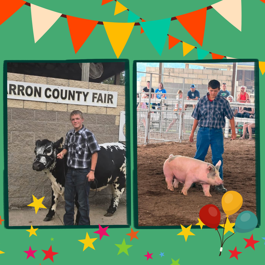Barron County Fair Pictures of student with their fair animals.