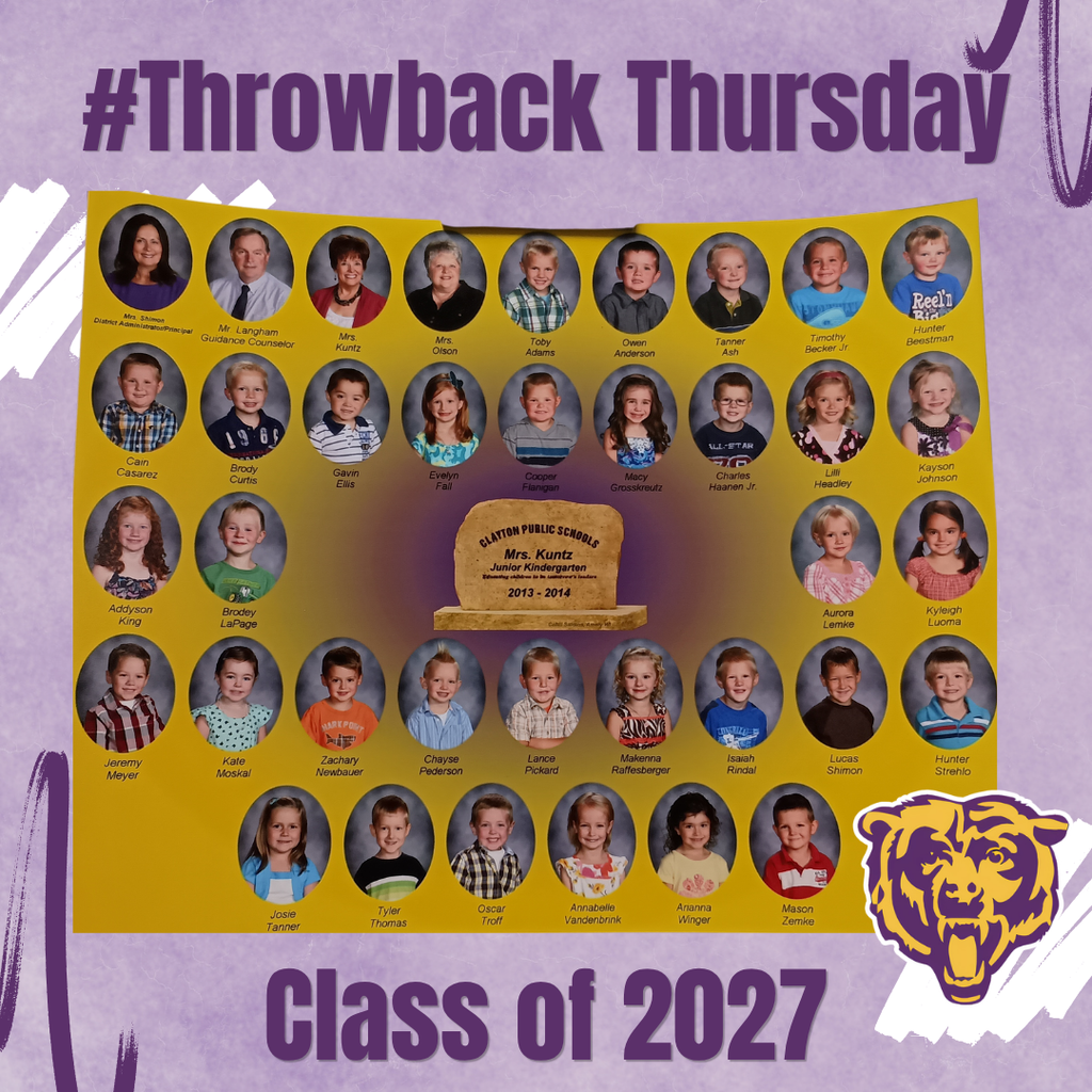 Throwback Thursday Class of 2027
