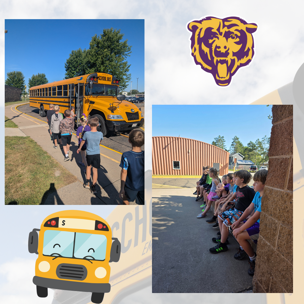 Clayton Bus Safety Photos of students learning about bus safety!