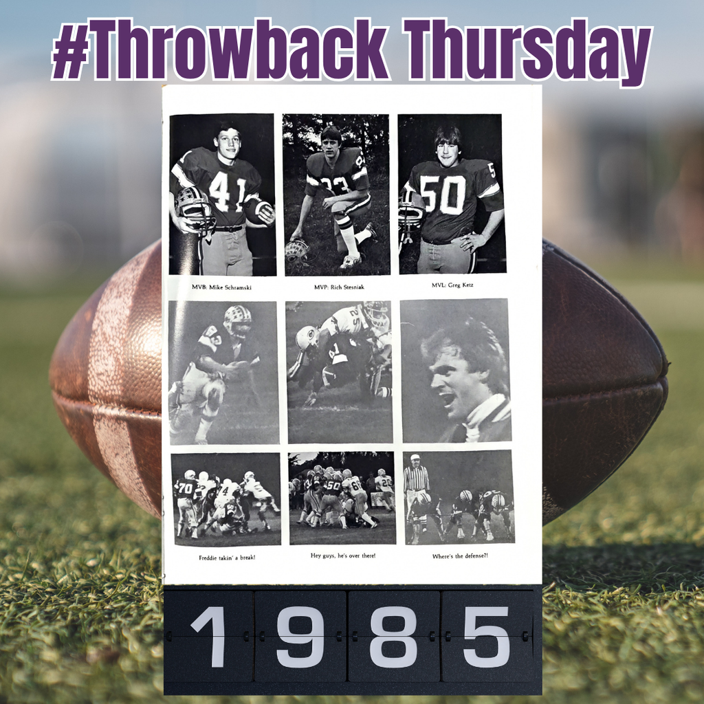 #throwbackthursday 1985 photos of football players. 