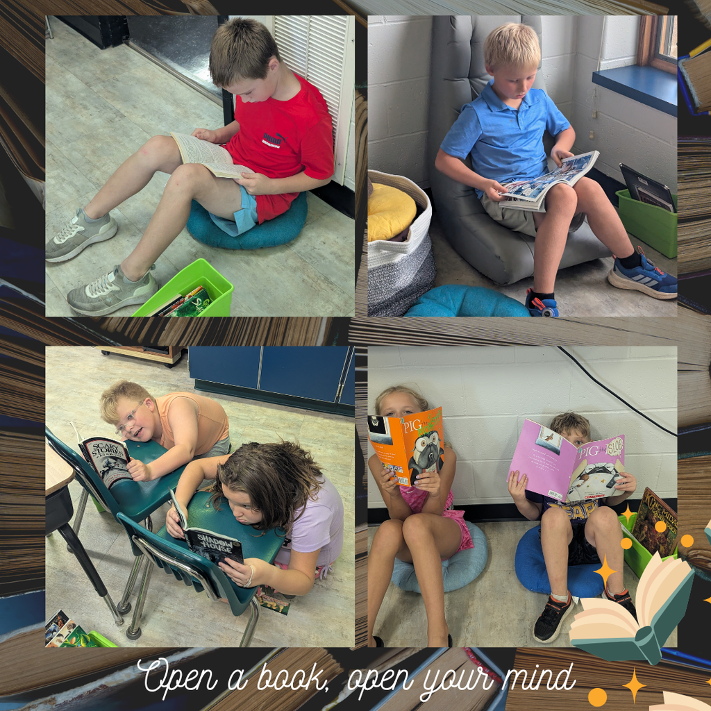 Students reading books