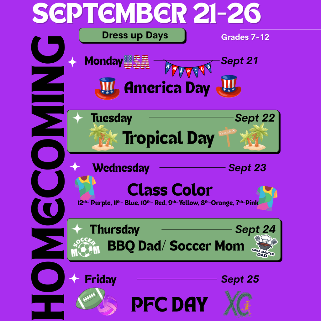 Homecoming Graphic for Dress up Days