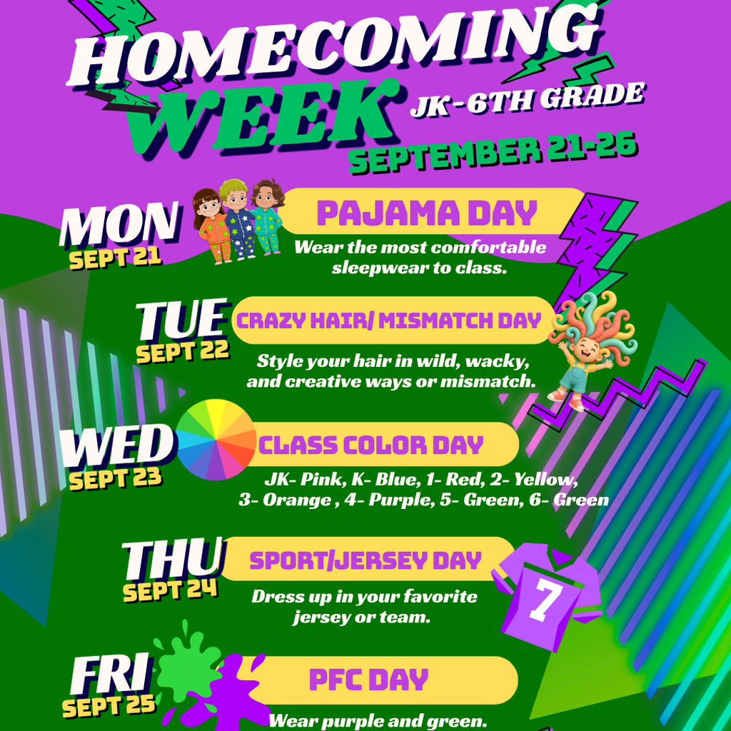 Homecoming Graphic for Dress up Days