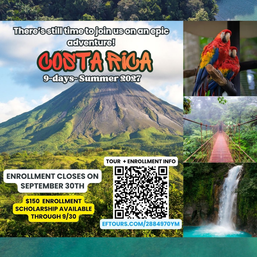 Costa Rica GRAPHIC WITH QR CODE