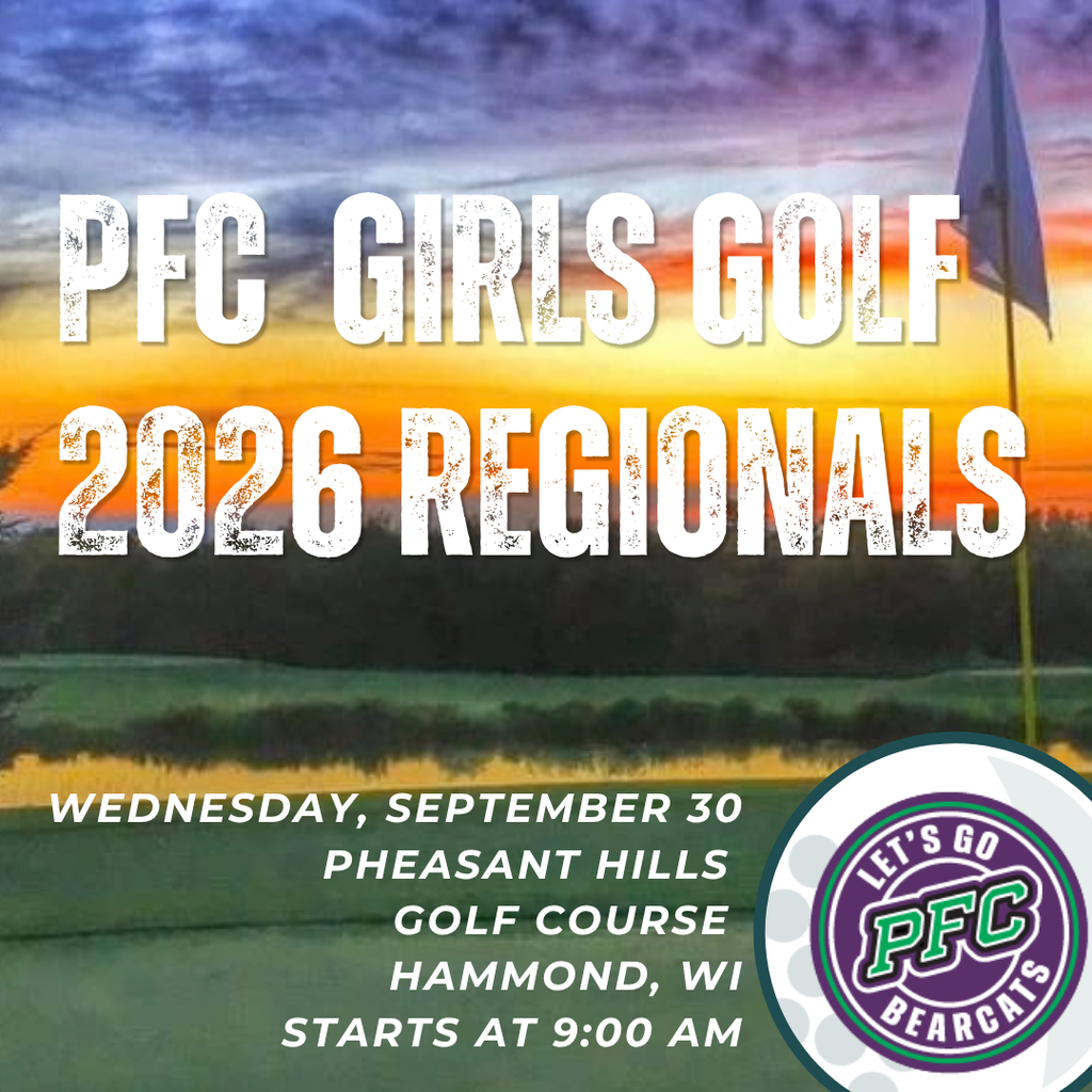 PFC Girls Golf 2026 Red Wednesday September 30 at 9 am at Hammond