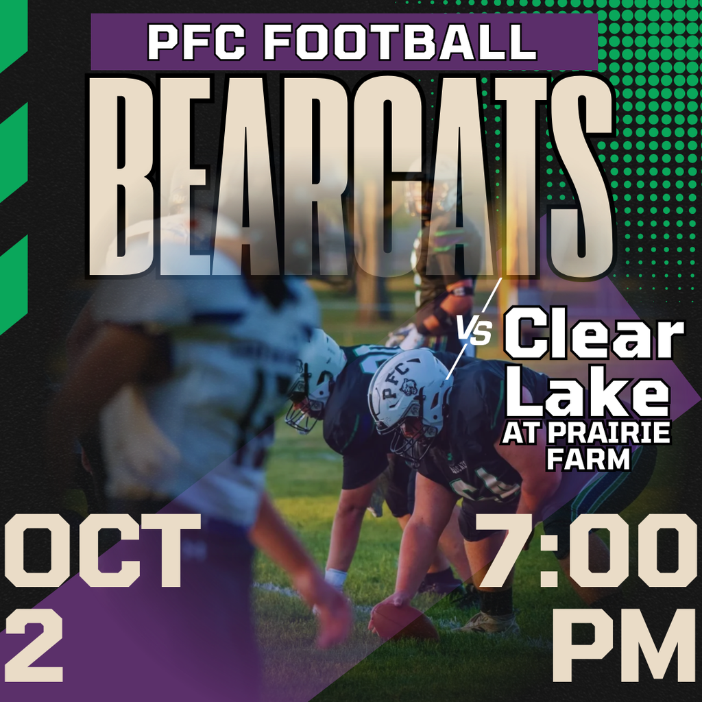 PFC Bearcats Football Friday OCT 2 7:00 PM