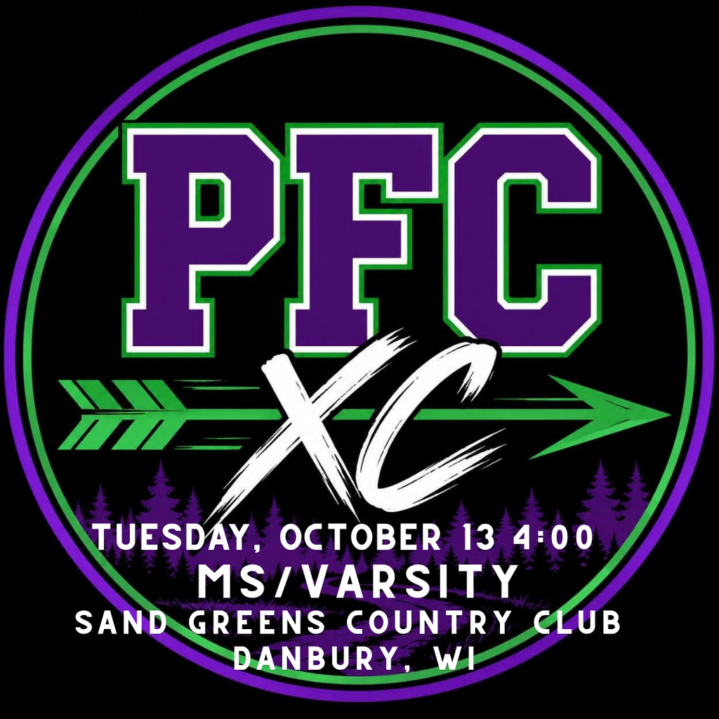PFC xc Graphic Tuesday October 13 4:00 Sand Greens Country Club Danbury WI
