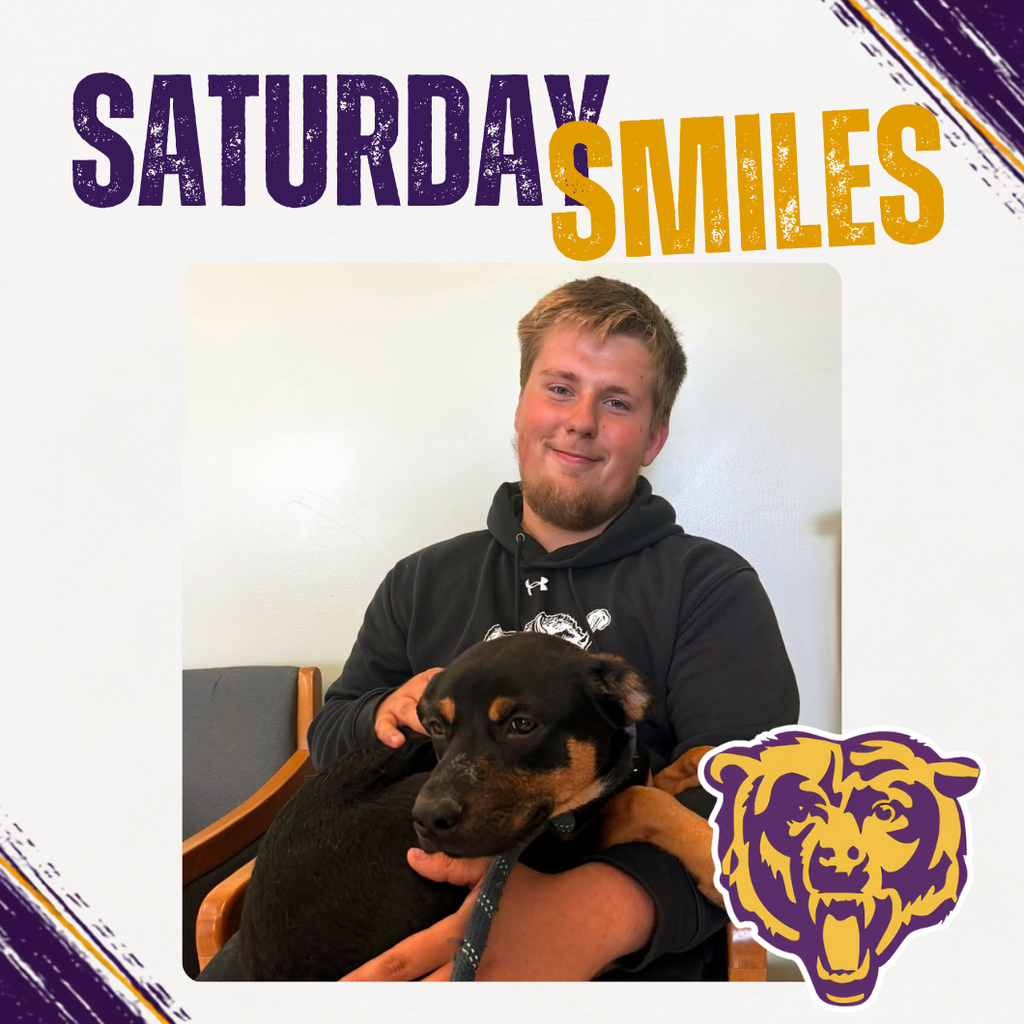 Saturday Smiles with student with a dog.