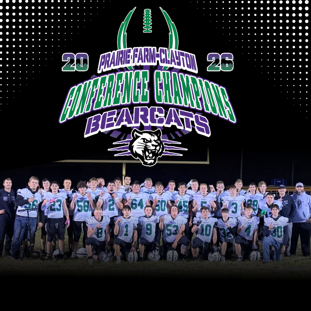 Conference Champions Graphic with the football team 