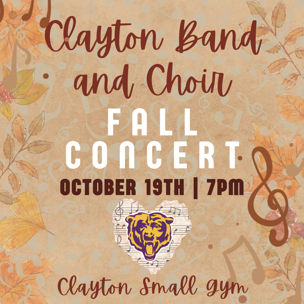 The Clayton Jr/ Senior High School Music Department 