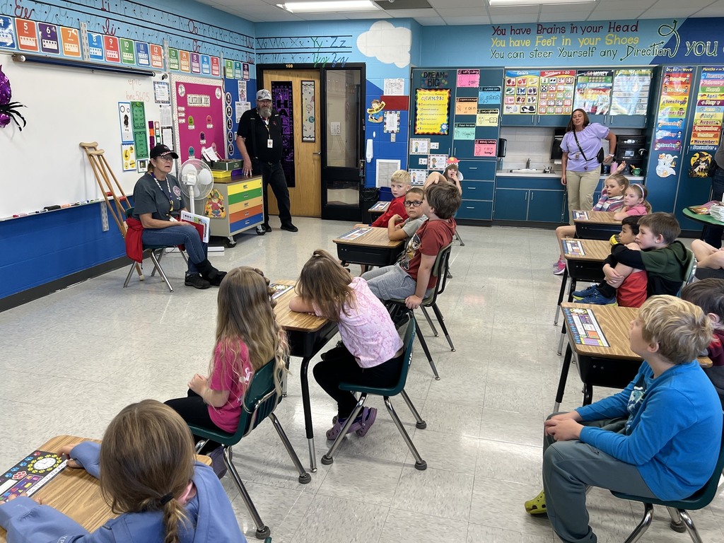 Fire Safety Week Photos showing students learning about fire safety