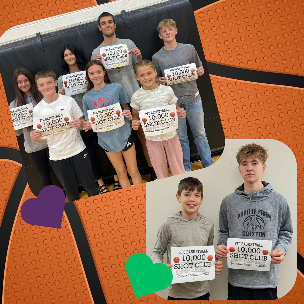 10K Shot Club Clayton and Prairie Farm students with certificates