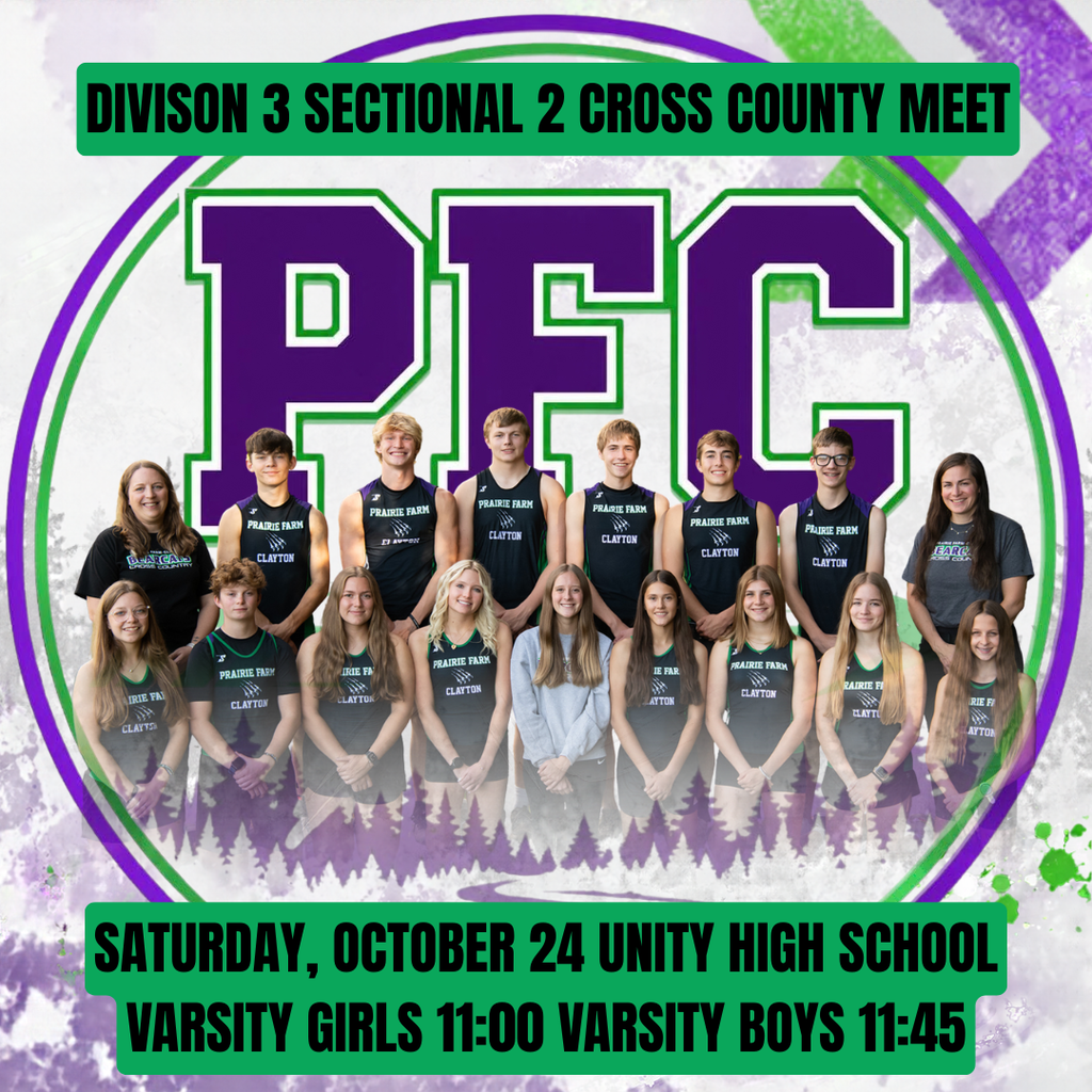 PFC Cross Country Invitational Saturday Oct 24, 2026 11 AM Unity High School