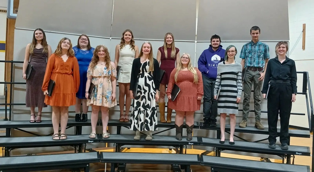 Choir Photos Students standing on a Choir Riser