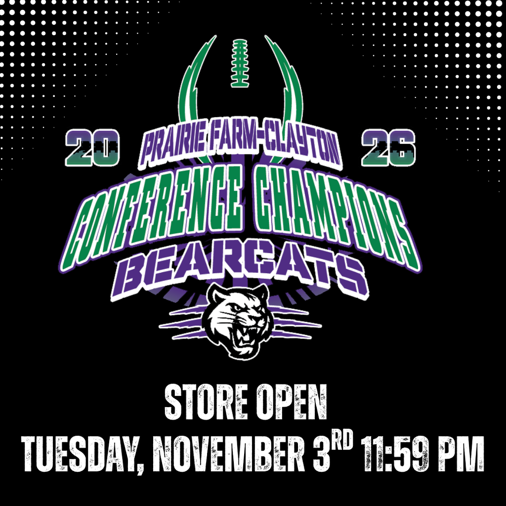 Store open graphic for footballs store.