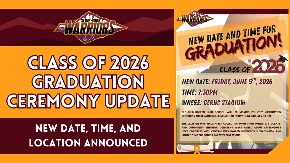 Class of 2026 Graduation Ceremony Update