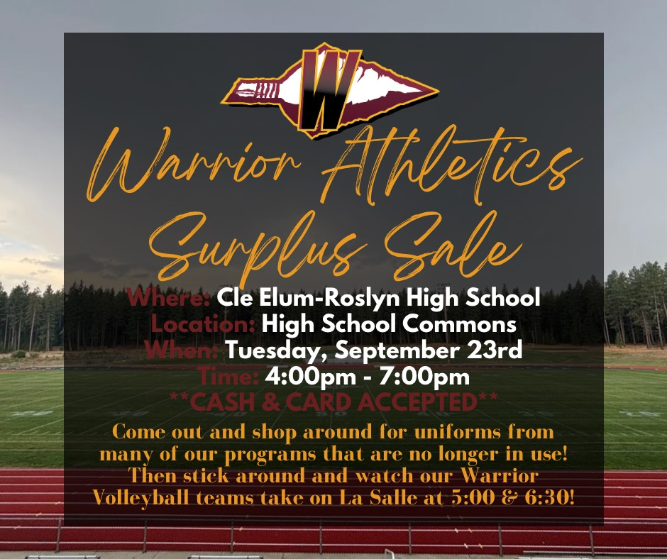 Warrior Athletics Surplus Sale
