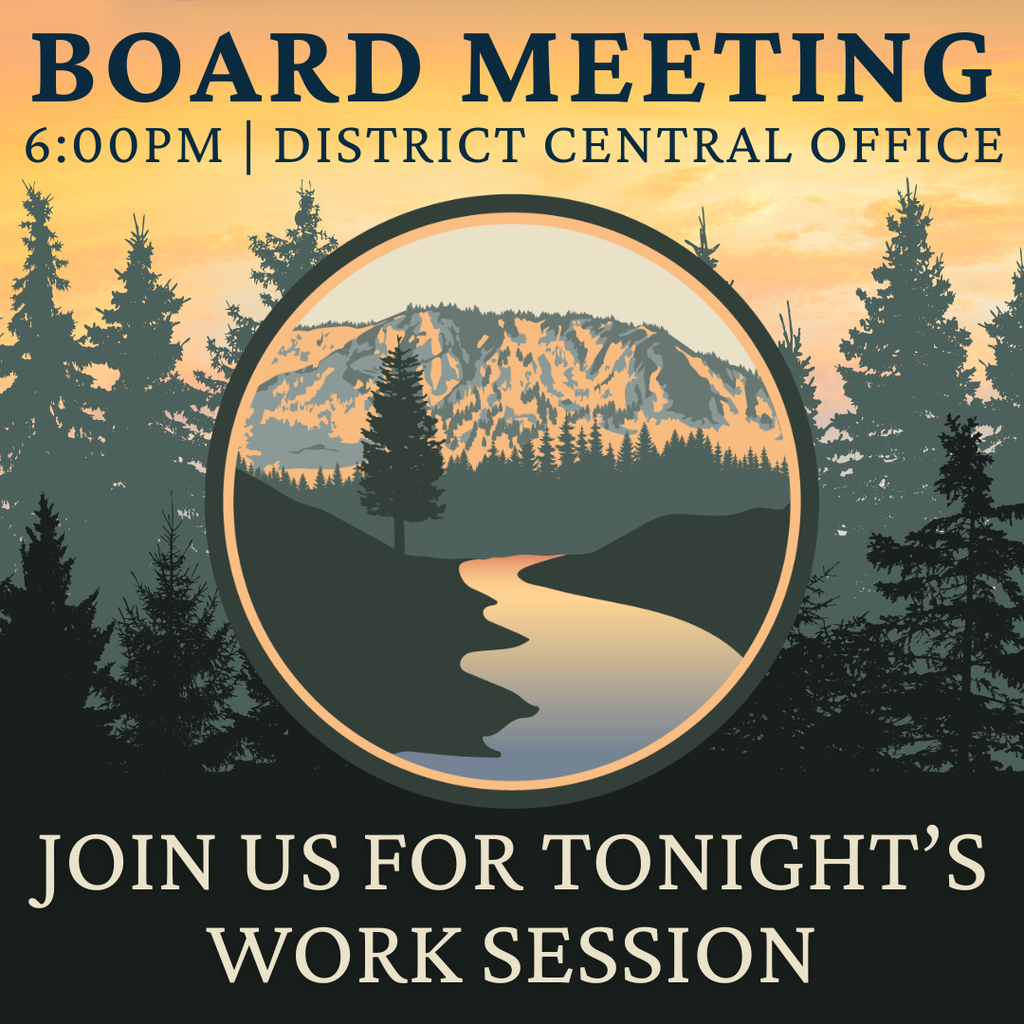 Board Meeting Tonight at 6:00pm in the District Central Office
