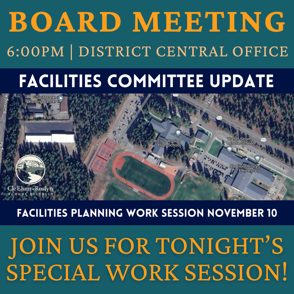 Special Board Meeting Tonight at 6:00pm in the District Central Office