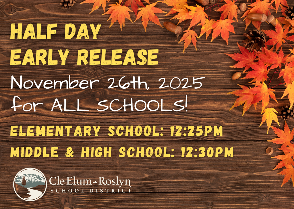 Half Day Early Release Nov. 26
