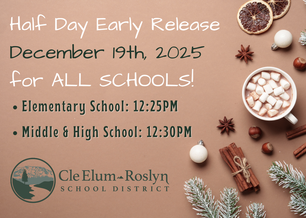 Half Day Early Release Dec. 19th