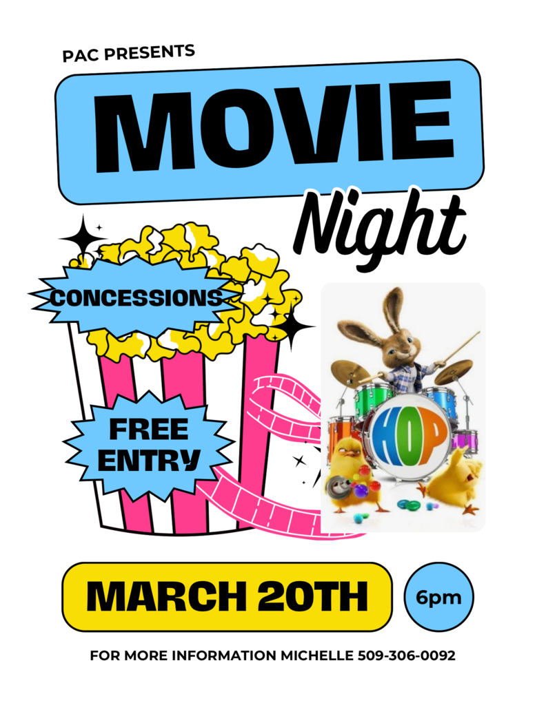 Movie Night March 20th at 6pm