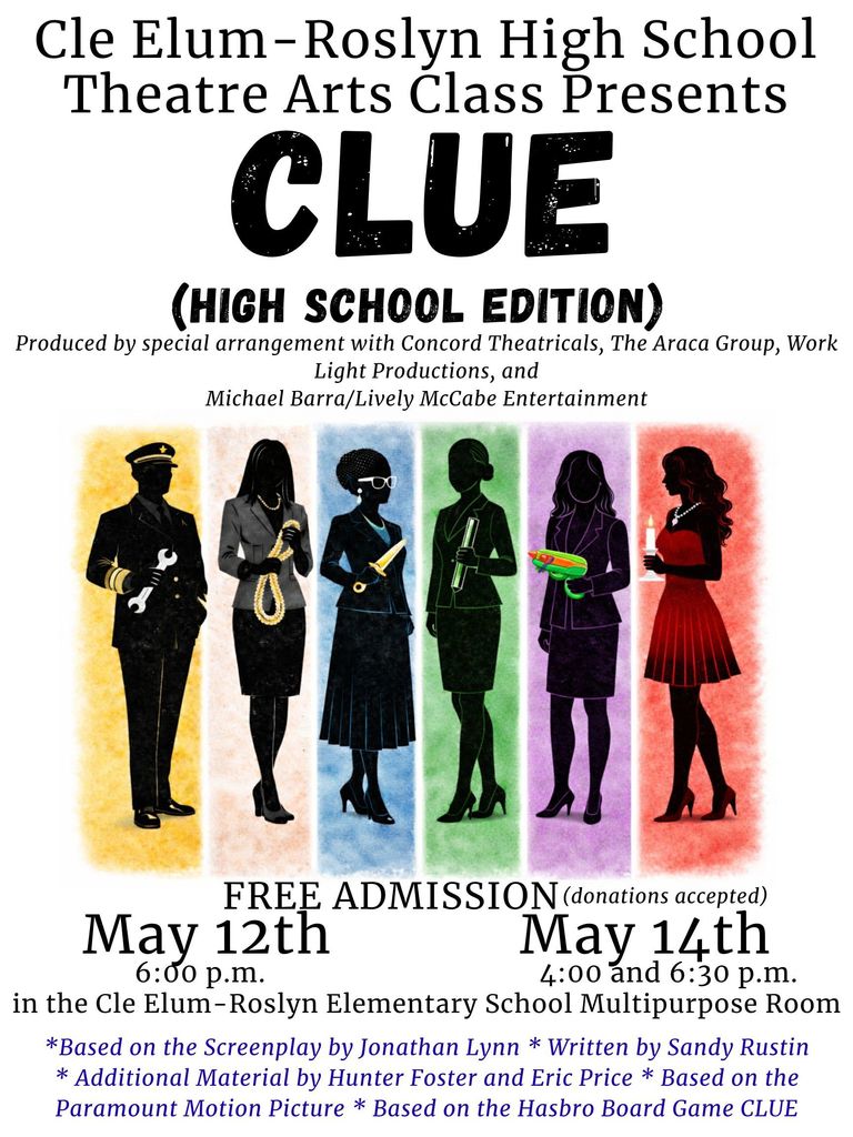 CERHS Theatre Arts Class performs May 12 and May 14