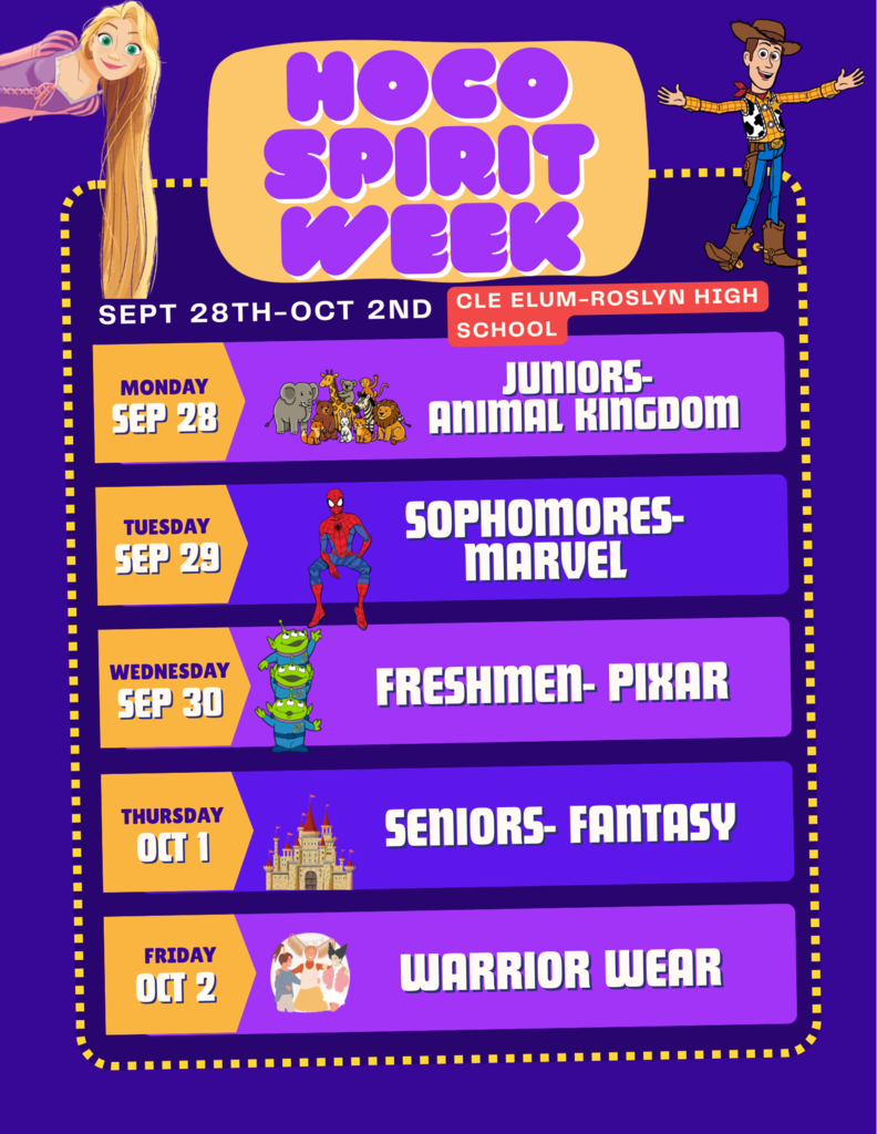 Homecoming Spirit Week Themes