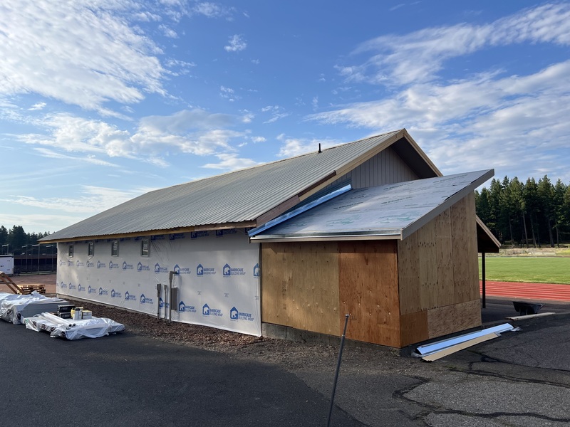 athletic building progress