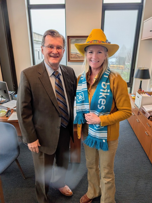 Mrs. Starkovich and Senator Curtis King