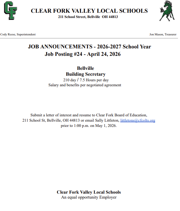 Bellville Secretary Posting