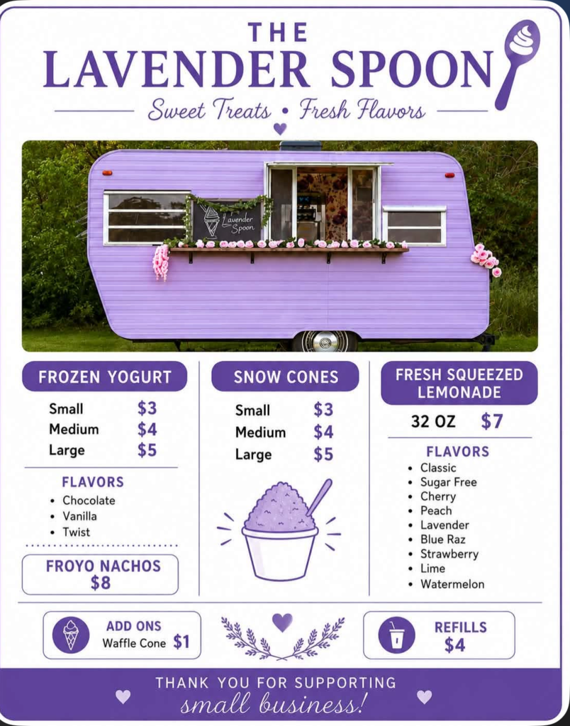 The Lavender Spoon will be at Butler Open House