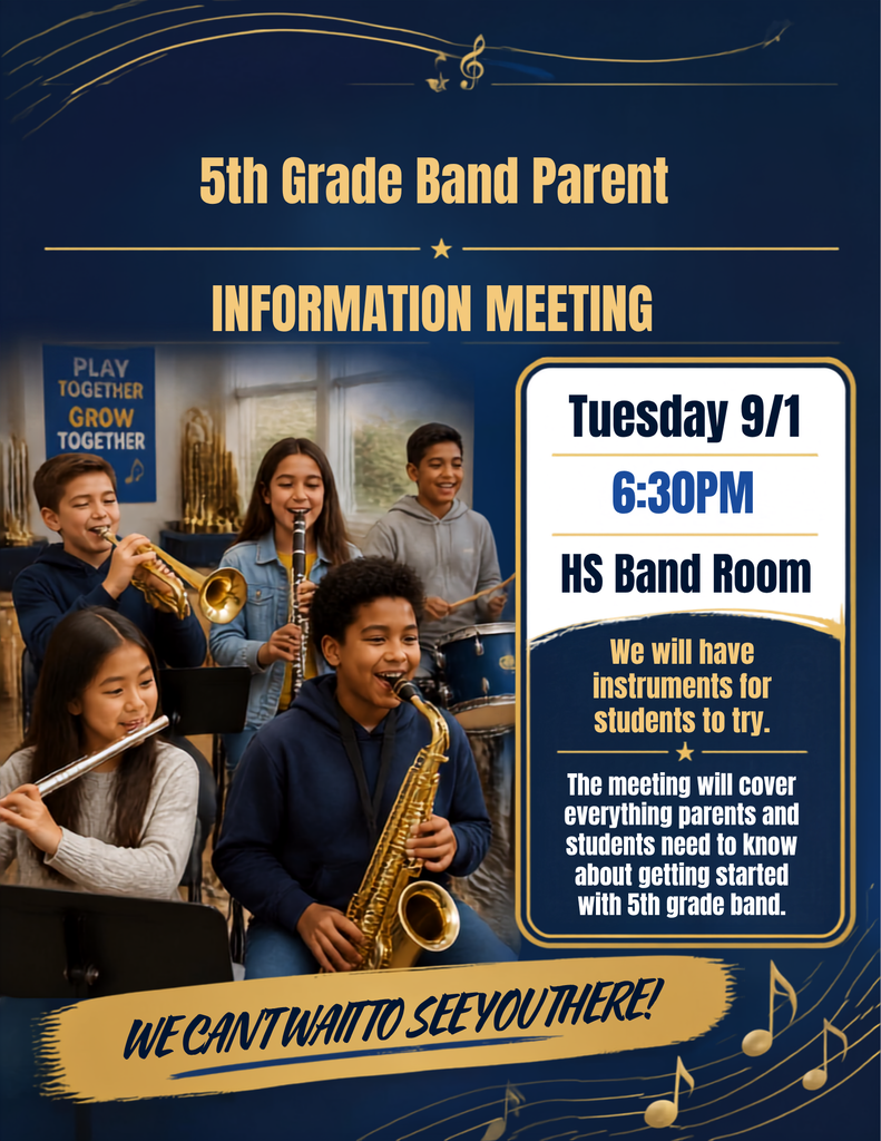5TH GRADE BAND PARENT INFORMATION MEETING