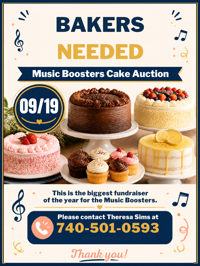 Music Boosters Cake Auction