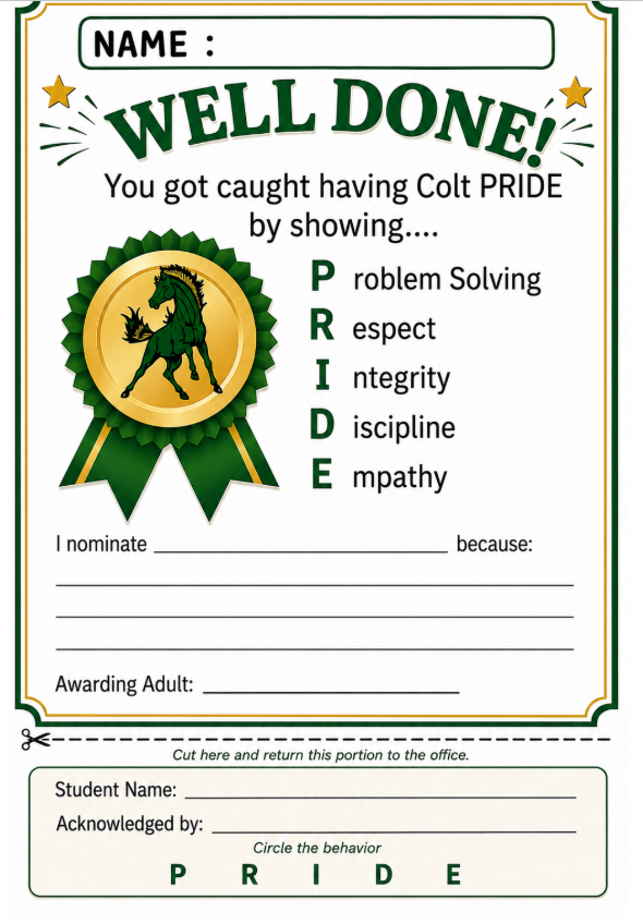 Caught Being A Colt Certificate