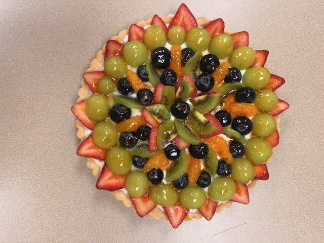 Fruit tarts made by students in JD's Culinary Arts II class.