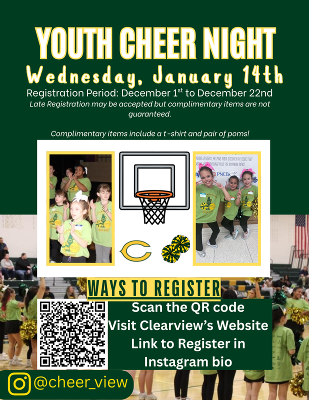 Youth Cheer Night - January 14th