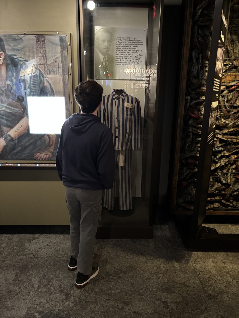 Checking out the prison assigned clothing