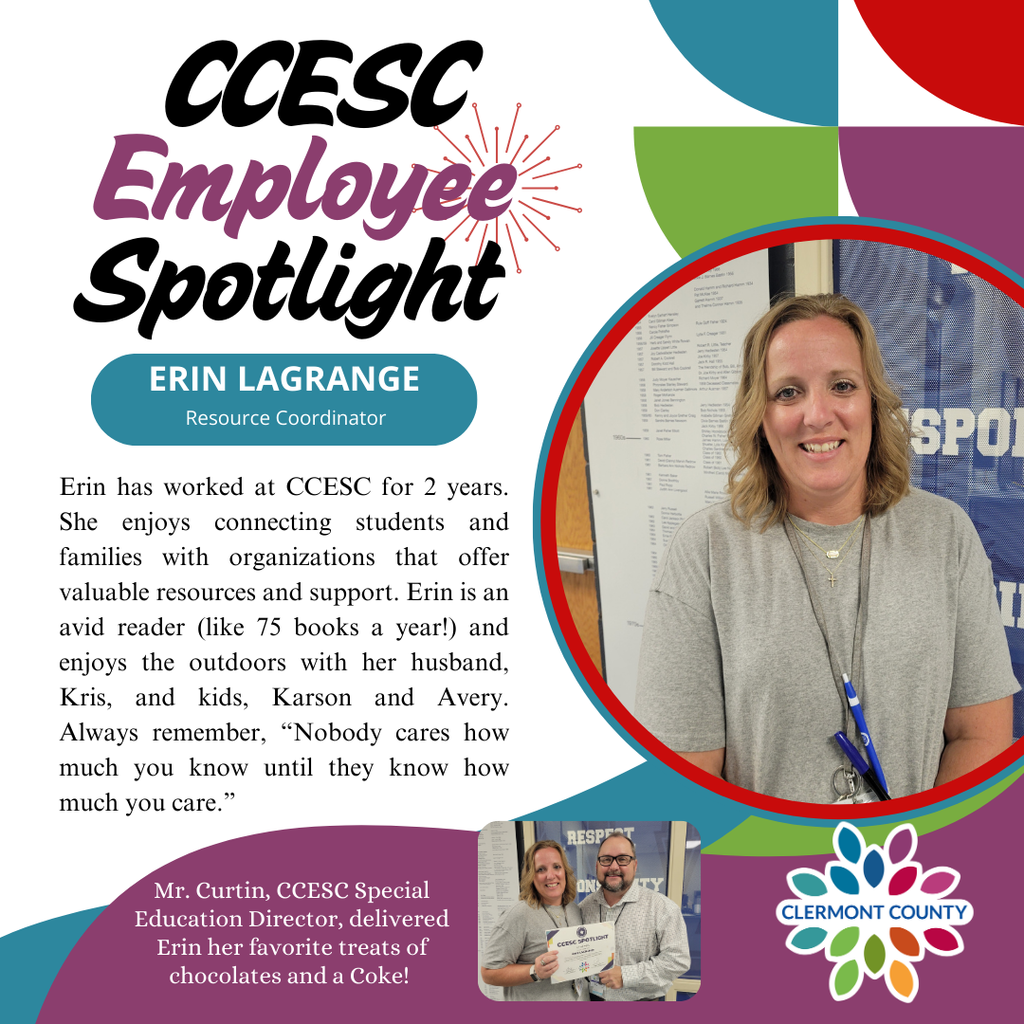 Erin LaGrande is our CCESC Spotlight of the week!