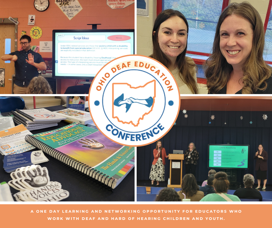 Flyer from Ohio Deaf Education Conference