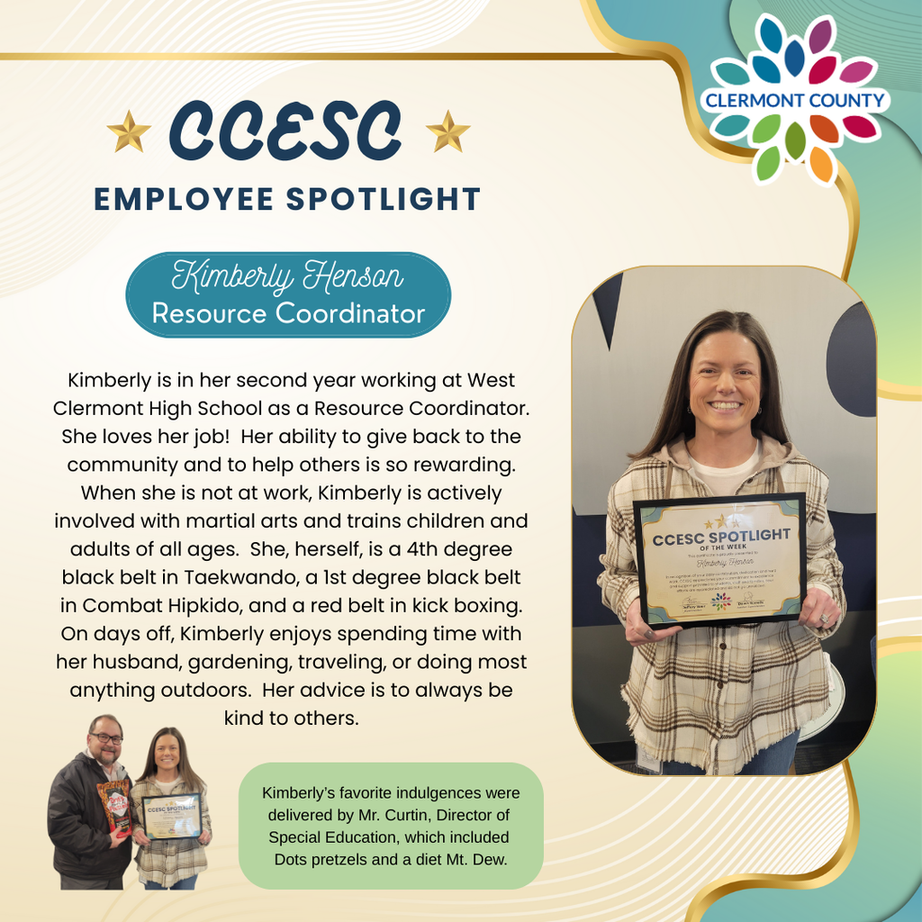 Kimberly is our CCESC Spotlight of the week!