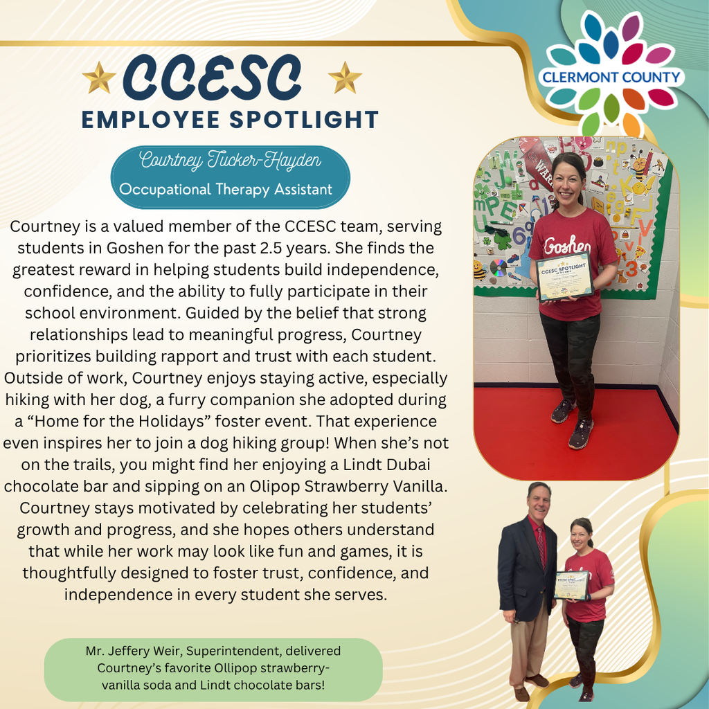 Courtney Tucker-Hayden is CCESC Spotlight of the Week!