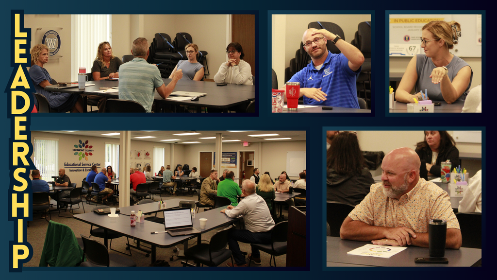 Principal Leadership Collaborative meeting collage.
