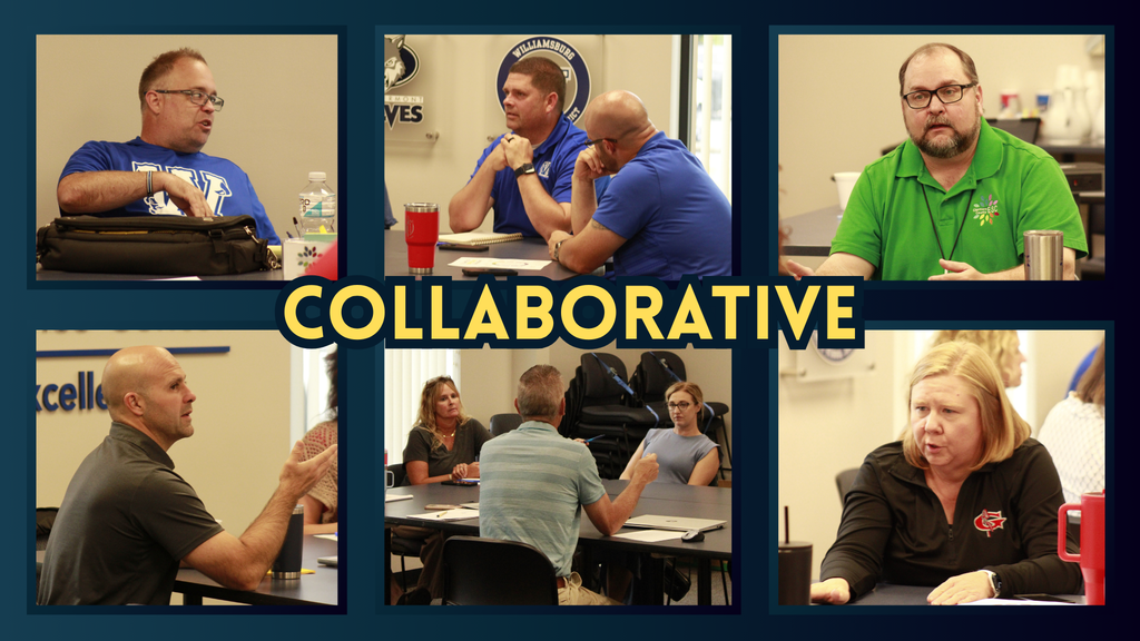Principal Leadership Collaborative meeting collage.