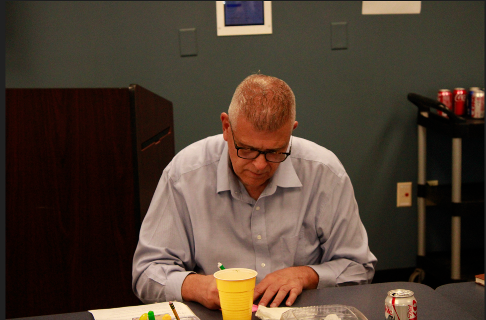 Goshen Local Schools Director of College and Career Readiness Mr. Pat Dubbs at the Curriculum Connections meeting at the Clermont County ESC.