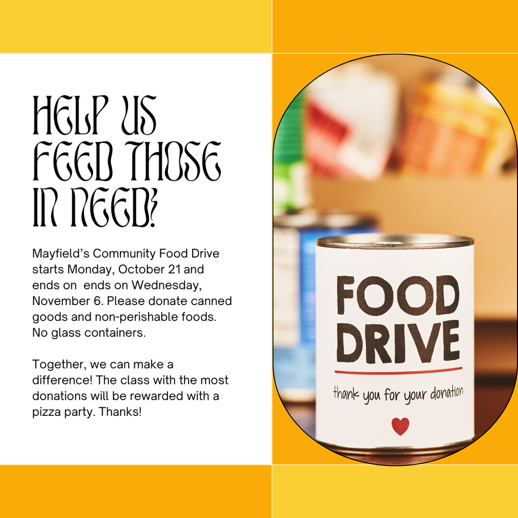 Mayfield's Communtiy Food Drive