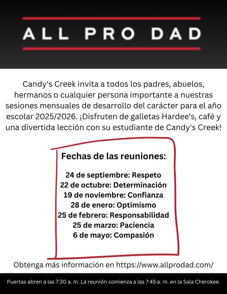 All Pro Dad Calendar Spanish